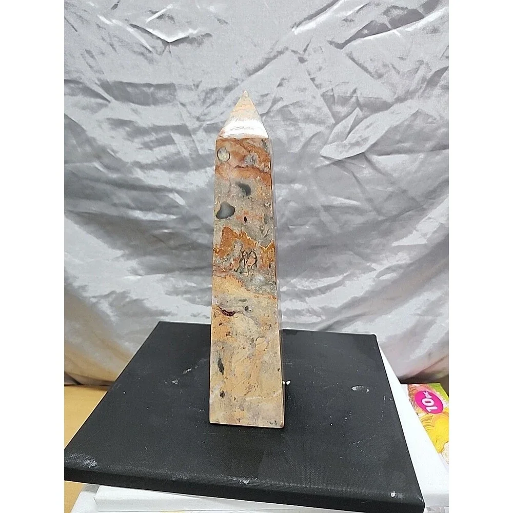 Onyx Marble Obelisk 10.25 Inch Pakistan EUC no chips or cracks - Picture 1 of 7